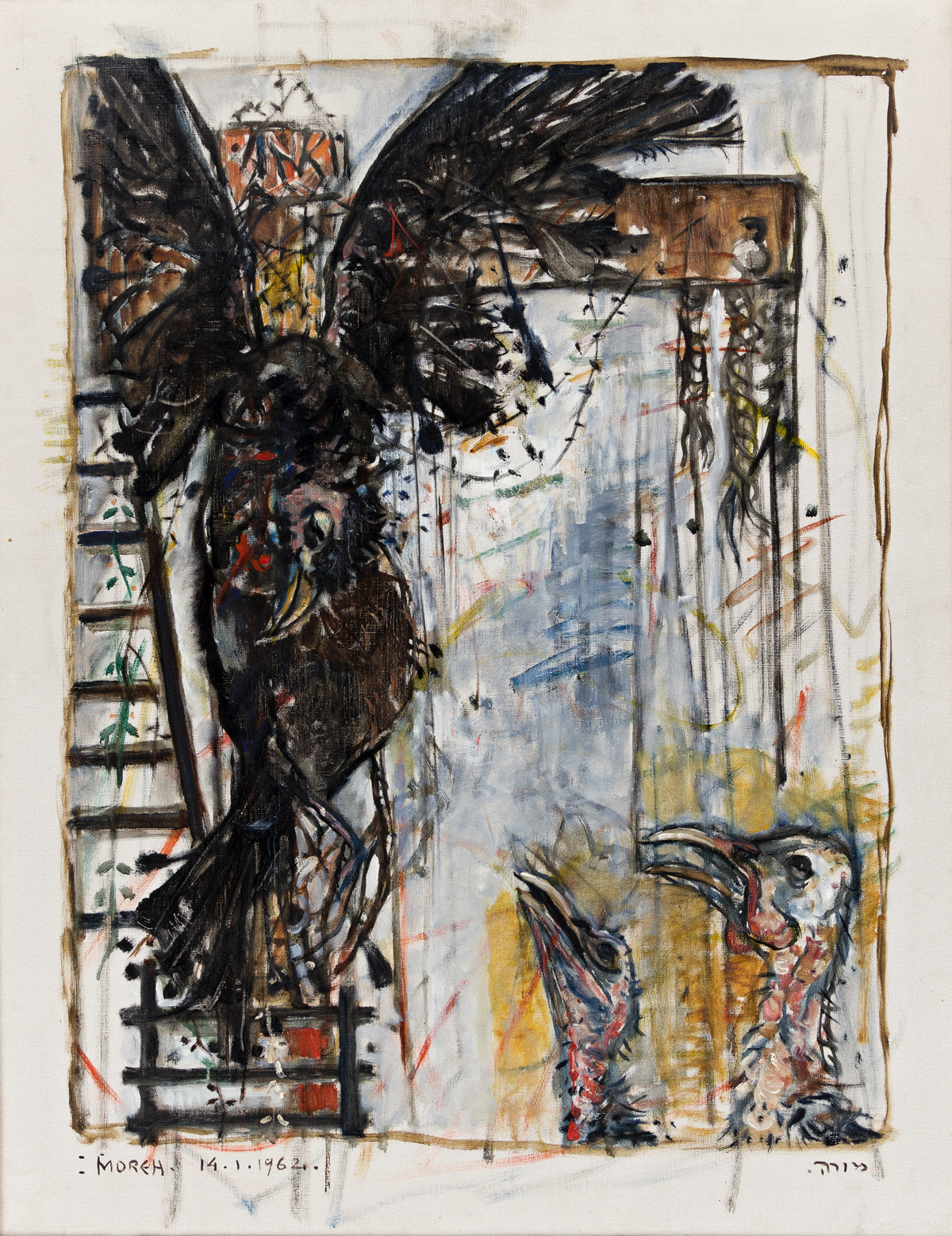 MORDECAI MOREH (B. 1937, ISRAELI/FRENCH) Crucified Bird, No. 1.